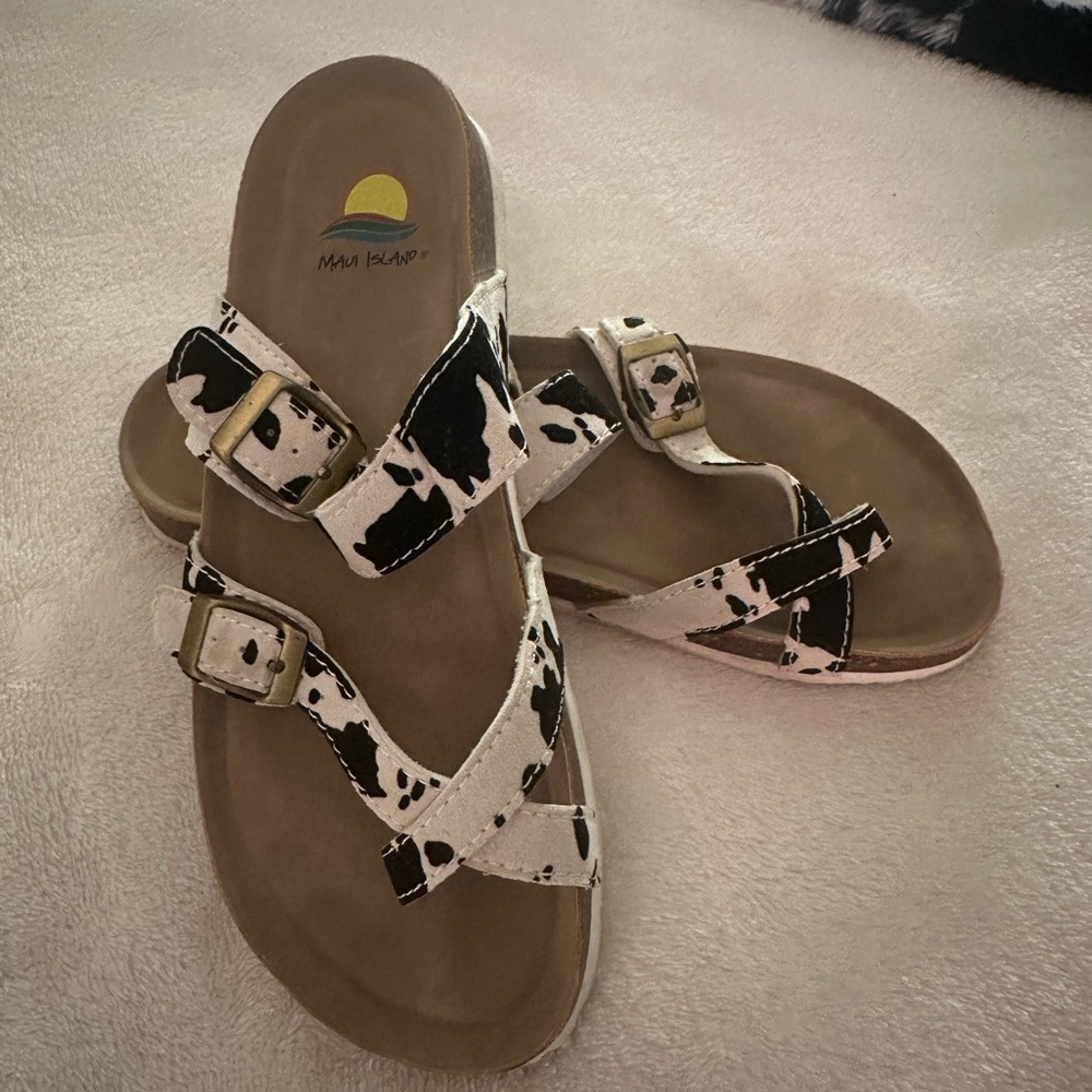 Black and White Women's Sandals